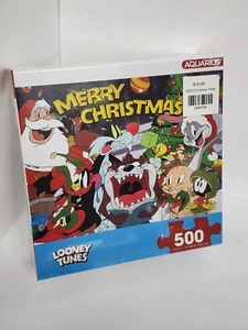 Looney Tunes Weihnachten Puzzle Indoor Holiday Activity 500 Taz Bugs Daffy Marvin - Bild 1 von 7