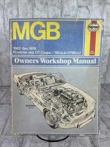 1962-1978 MGB Owners Workshop Manual Roadster & GT Coupe VINTAGE - Imagen 1 de 6