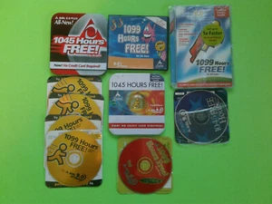 SET OF COLLECTOR'S ITEMS AOL CDs MEMORABILIA X 10 - AOL-8.0 & AOL 9.0 - Picture 1 of 4
