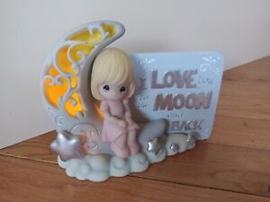 Precious Moments 163408 I Love You to the Moon & Back Lighted Resin Figurine