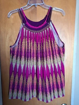 Axcess Multicolored Spaghetti  Strap Top. Size XL. EUC - Image 1 of 4
