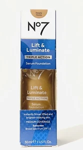 No7 Lift & Luminate DEEPLY HONEY Triple Action Serum Foundation - Picture 1 of 1