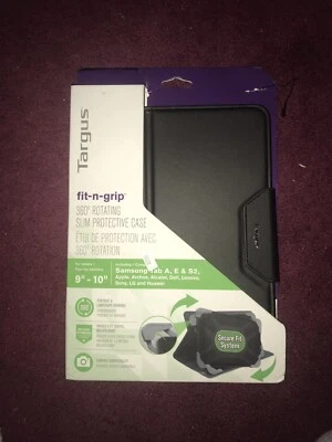 Targus Fit-n-Grip Universal Rotating Case for 9-10" Tablets - Black - Image 1 of 2