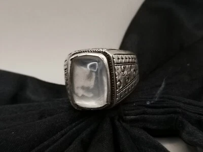 Anillo de piedra natural Dur Al Najaf anillo Dur e Najaf anillos chiítas piedra lunar Foto 1 de 4