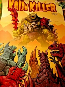 KAIJU KILLER SIGNED AUTOGRAPHED By JAMES GROMAN POSTER - Picture 1 of 3