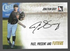 Jonathan Jon Gray 2014 ITG Past Present Future Autograph #PPF-JGR4 Rockies RC