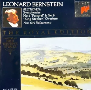 Beethoven - Symphonies Nos. 6 & 8, King Stephen Overture, Bernstein - CD, VG - Picture 1 of 2