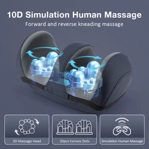 Shiatsu Foot and Leg Massager Machine with Heat Deep Kneading for Circulation - Picture 1 of 16