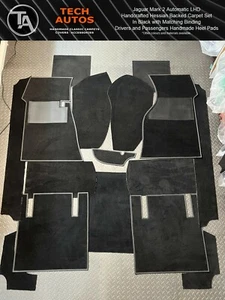 Jaguar Mark 2 Handarbeit auf Bestellung Hessische Rückseite Teppich Set - Bild 1 von 4