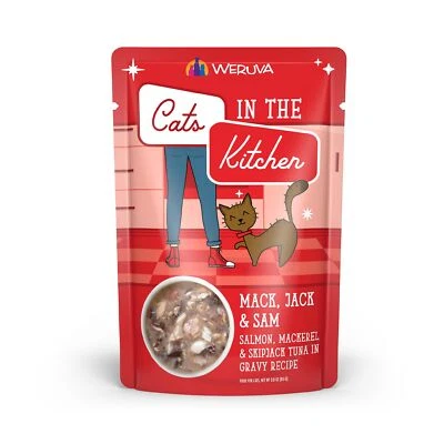 Cats in the Kitchen Premium Cat Food 3oz Pouch Pack of 12 Wild Seafood Gravy - Image 1 of 4