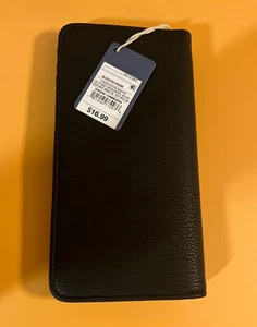 Damen-Geldbörse schwarz Kunstleder hält Schecks Bargeld Münzen Ausweis Kreditkarten neu - Bild 1 von 10