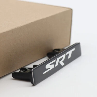 For 2015-2021 Charger SRT Dash Emblem Insert Nameplate Badge Chrome Black Foto 1 de 4