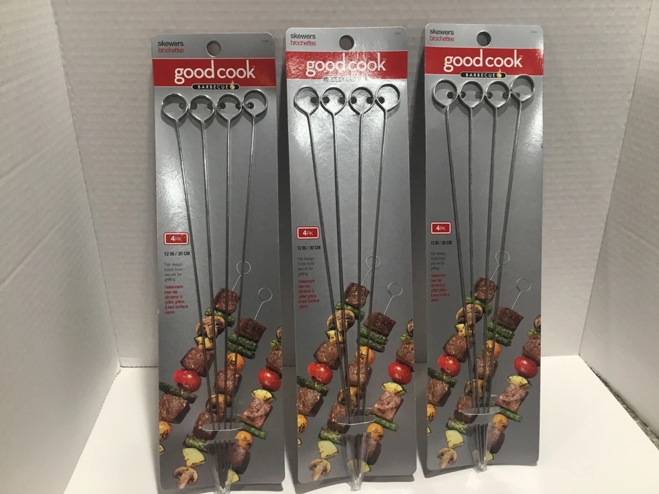 Barbeque Skewers by Goodcook  - 3 Packs of 4 (12 Total) - Image 1 of 1