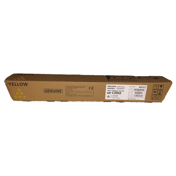 Genuine Ricoh 842017 Yellow Toner Cartridge Gestetner MP C3502 A- VAT Incl - Image 1 of 1