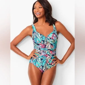Miraclesuit amici one piece breezy palm print swimsuit size 16W - Bild 1 von 7