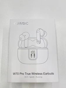 AURICULARES INALÁMBRICOS OWMSIC W70 PRO NEGROS ALTA FIDELIDAD DEPORTES RUNNING - Imagen 1 de 1