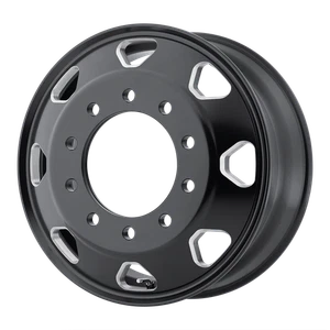 22.5x8.25 ATX AO401 OCTANE Satin Black Milled - Inner Wheel 10x285 (144mm) - Picture 1 of 5
