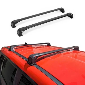 Barras transversales portadora de techo aluminio para Mazda 3 2014-2018 negro 2 piezas - Imagen 1 de 8