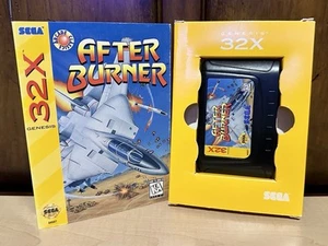 After Burner SEGA 32X 1995 w/ Box + Cardboard Tray Genesis Retro Vintage - Picture 1 of 7
