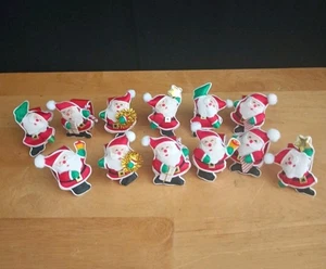 Juego De 12 Pequeños Servilleteros Navidad Papá Noel De Colección - Imagen 1 de 10