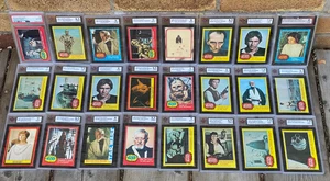 1977 Topps Star Wars LOTE DE 24 TARJETAS CLASIFICADAS - PSA KSA 9 O-Pee-Chee Han Solo Vader - Imagen 1 de 7