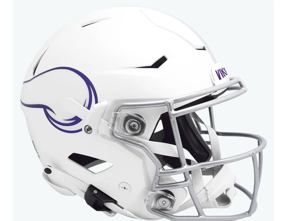 Casco de fútbol americano AUTÉNTICO MINNESOTA VIKINGS NFL Riddell Speed tamaño completo CAJA NUEVA Foto 1 de 4