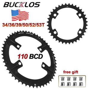 Plato de 11 velocidades para bicicleta de carretera 110BCD 34T 36T 39T 50T 52T 53T para Shimano - Imagen 1 de 14