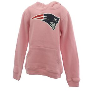 New England Patriots Kids Youth Girls Size NFL Official Hooded Sweatshirt New