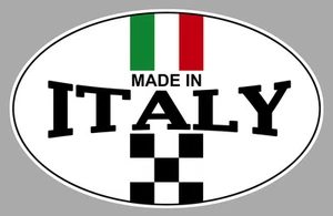 MADE IN ITALY ITALIEN FÜR FIAT 500 ABARTH 12cm AUFKLEBER STICKER MB037 - Bild 1 von 1