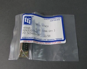 Connettore elettronico RCA 9844A spina D-Sub 37-Pos - MS24308/3-4F *NOS* - Foto 1 di 4
