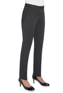 Womens Slim Fit Trousers -Brook Taverner 2276 Ophelia Trouser - Charcoal [NB-32]