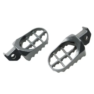 Grey Off-road Dirt Bike Steel Foot Pegs For Suzuki RM85/85L DR-Z125/125L 2003-06 - Picture 1 of 4
