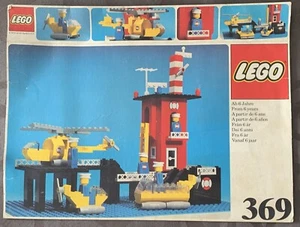 Lego Vintage 369 - Boîte vide et aplatie du Coast Guard Station (Année 1976) - Photo 1/2