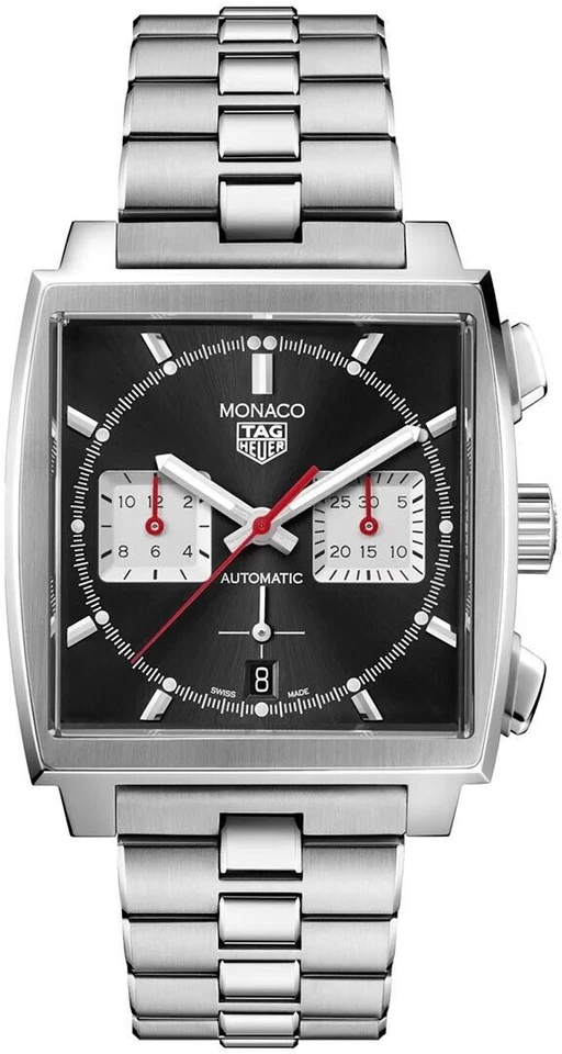 TAG Heuer Monaco Men's Black Watch - CBL2113.BA0644