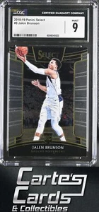 Jalen Brunson 2018-19 Panini Select #8 Dallas Mavericks RC Rookie CGC 9 - Picture 1 of 2