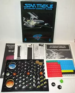 Vtg FASA #2006 STAR TREK III STARSHIP COMBAT GAME Grid Die Unused Contents Read - Picture 1 of 12
