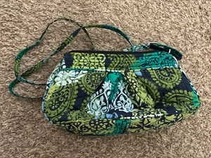 Vera Bradley mehrfarbige Mini-Geldbörse grün und marineblau - Bild 1 von 7