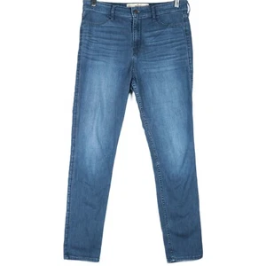 HOLLISTER High-Rise Jean Leggings - Women's 9S 29W x 27L - Blue Denim Whiskering - Picture 1 of 7