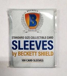 (paquete de 100) mangas de tarjetas coleccionables Beckett Shield tamaño estándar - Imagen 1 de 1