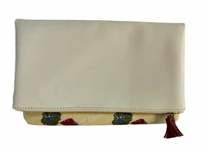 Women's Rachel Pally Reversible Floral Clutch Foldable Pouch Travel Cosmetic Bag - Picture 1 of 10