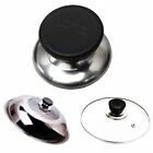 Black And Silver Pot Saucepan Lid Handle Knob Ideal Replacement For Broken Ones