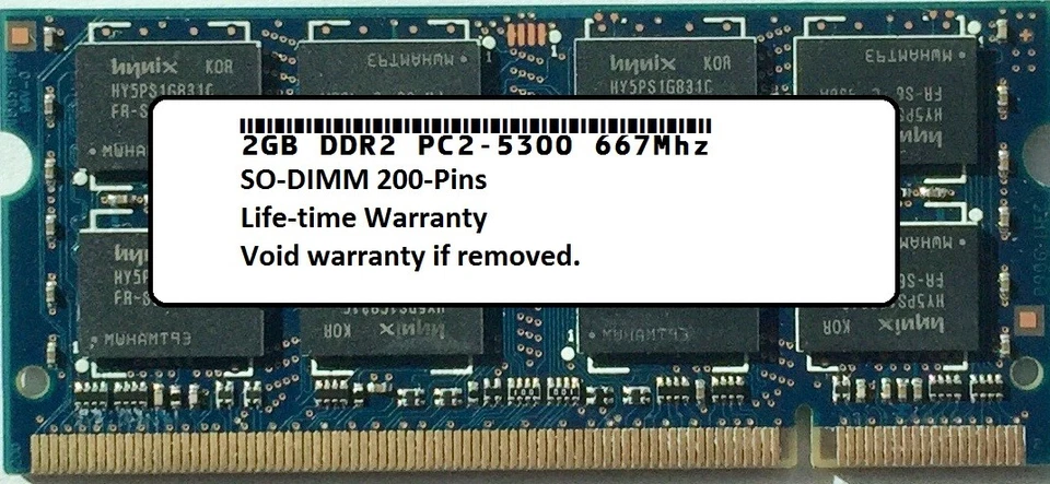 Nuevo módulo de memoria RAM PC2-5300 SODIMM para Acer Aspire 5517 de 2 GB para portátil Foto 1 de 1