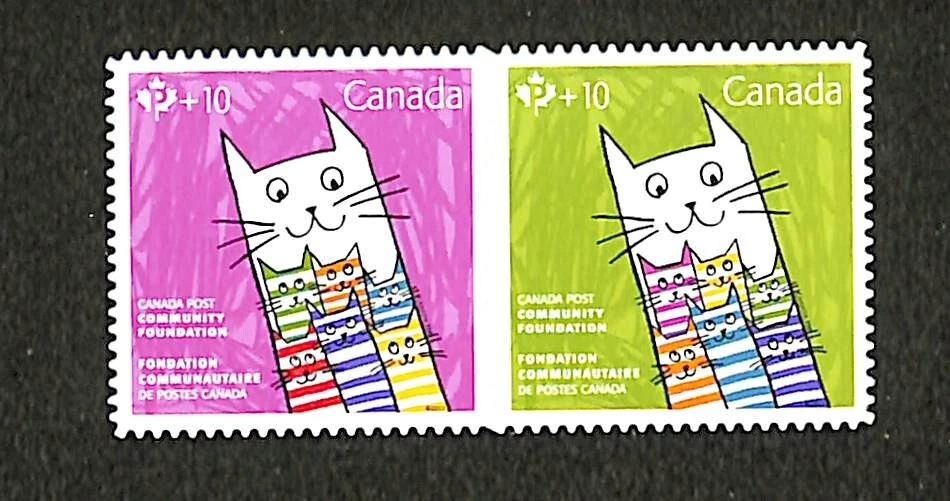 CANADA  - SCOTT # B25-B26- Die Cut to Shape - SEMI-POSTAL STAMP - 2016 - Image 1 of 1