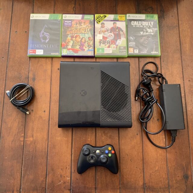 Microsoft Xbox 360 Super Slim 250gb 2 Controles + Kinect e 3 Jogos