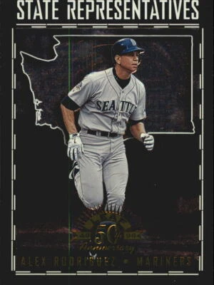 1998 Leaf State Representatives #3 Alex Rodriguez /5000 - NM-MT - Image 1 of 2