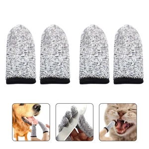 2 Pairs Pet Teeth Cleansing Finger Toothbrush for Small Dogs Puppies - Picture 1 of 12