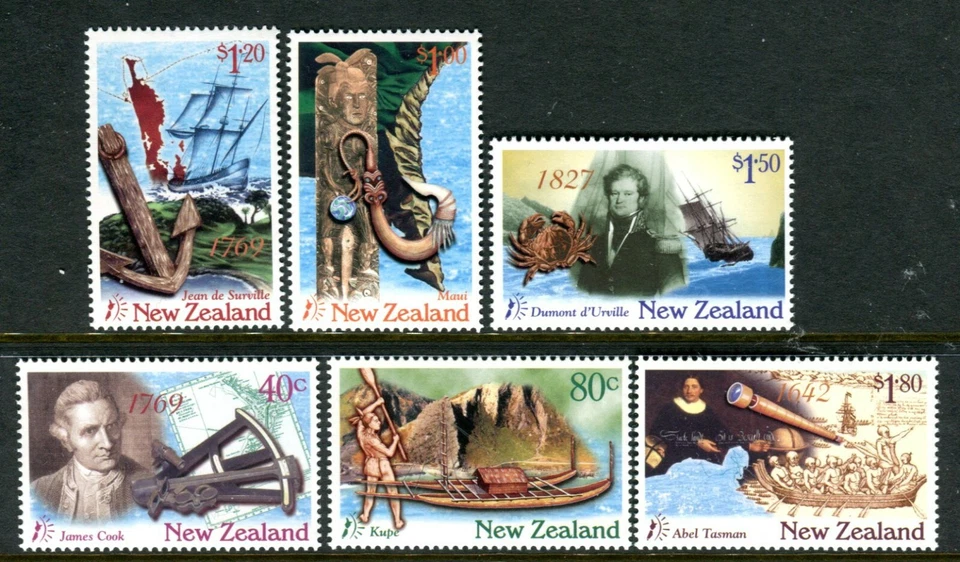 1997 New Zealand - Millennium Part I Discoverers MUH Set of 6 Stamps - image 1 of 1