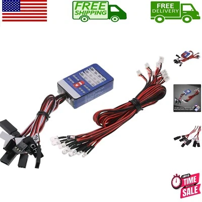 Energy-Efficient 12 LED Lighting Kit for 1/10 RC Cars - Remote Control Ready - Image 1 of 4