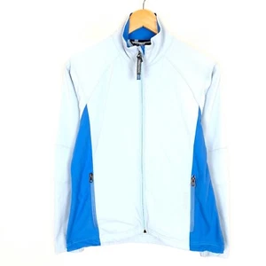 MARMOT Women's Softshell Jacket Size M Blue Polyester Stretch Full Zip - Picture 1 of 8