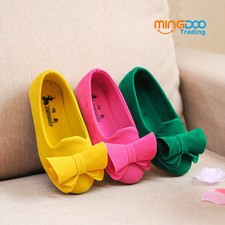 New toddler girls flats shoes kids children princess dress shoes size 5.5-2.5